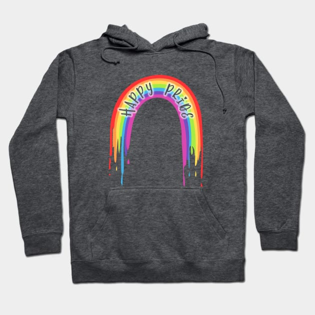 Happy Pride Rainbow Glow Hoodie by mynaito